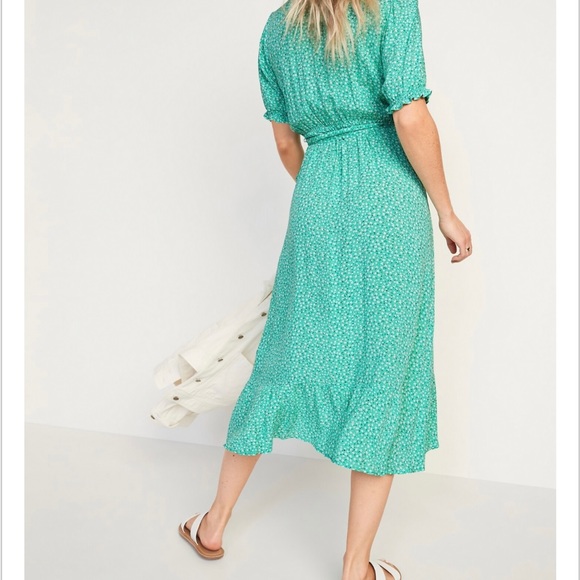 Old Navy Midi waist tie dress with ruffle, size XXL | never worn - Picture 7 of 7